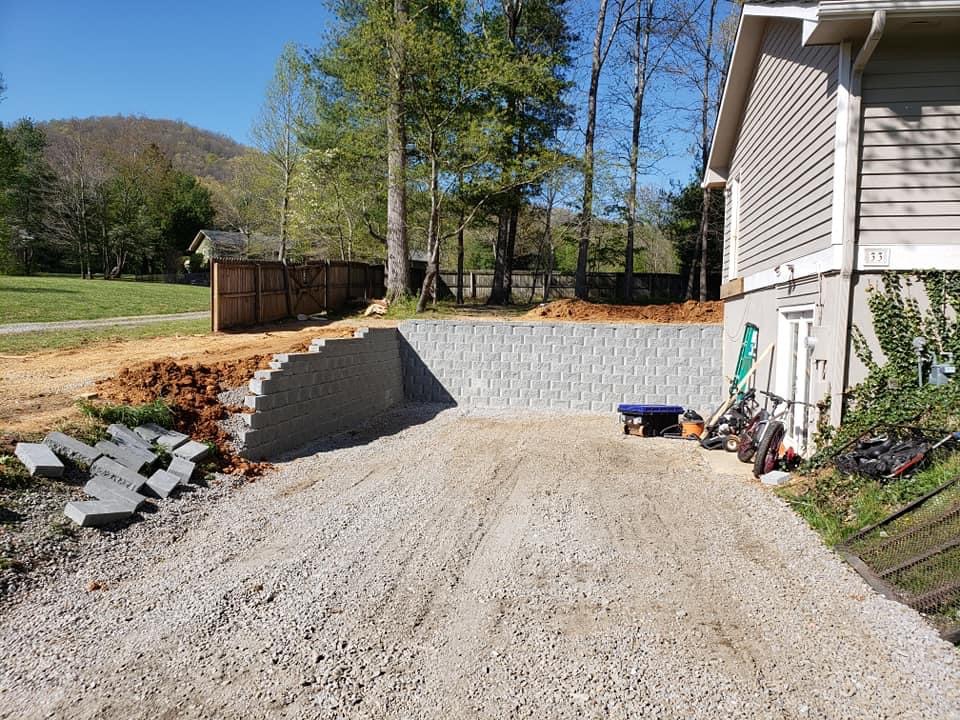 Retaining Wall Installation